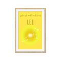 Picture of Leo Zodiac Print Art _GroupedProduct_Rectangle_Portrait_Framed_Matted_