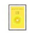 Picture of Leo Zodiac Print Art _GroupedProduct_Rectangle_Portrait_Framed_Matted_