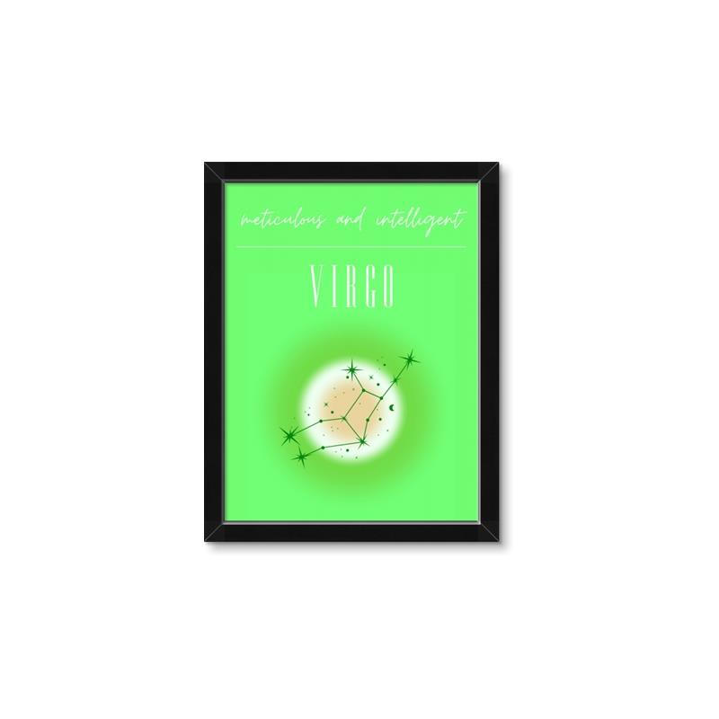 Picture of Virgo Zodiac Print Art _GroupedProduct_Rectangle_Portrait_Framed_Matted_