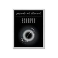 Picture of Scorpio Zodiac Print Art _GroupedProduct_Rectangle_Portrait_Framed_Matted_