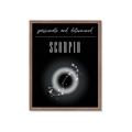 Picture of Scorpio Zodiac Print Art _GroupedProduct_Rectangle_Portrait_Framed_Matted_