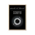 Picture of Scorpio Zodiac Print Art _GroupedProduct_Rectangle_Portrait_Framed_Matted_