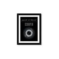 Picture of Scorpio Zodiac Print Art _GroupedProduct_Rectangle_Portrait_Framed_Matted_