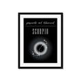 Picture of Scorpio Zodiac Print Art _GroupedProduct_Rectangle_Portrait_Framed_Matted_