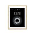 Picture of Scorpio Zodiac Print Art _GroupedProduct_Rectangle_Portrait_Framed_Matted_