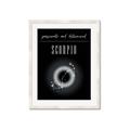 Picture of Scorpio Zodiac Print Art _GroupedProduct_Rectangle_Portrait_Framed_Matted_