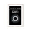 Picture of Scorpio Zodiac Print Art _GroupedProduct_Rectangle_Portrait_Framed_Matted_