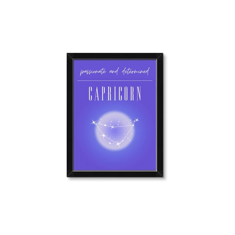 Picture of Capricorn Zodiac Print Art _GroupedProduct_Rectangle_Portrait_Framed_Matted_