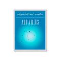 Picture of Aquarius Zodiac Print Art _GroupedProduct_Rectangle_Portrait_Framed_Matted_