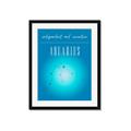 Picture of Aquarius Zodiac Print Art _GroupedProduct_Rectangle_Portrait_Framed_Matted_