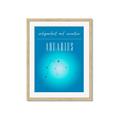 Picture of Aquarius Zodiac Print Art _GroupedProduct_Rectangle_Portrait_Framed_Matted_