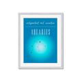 Picture of Aquarius Zodiac Print Art _GroupedProduct_Rectangle_Portrait_Framed_Matted_