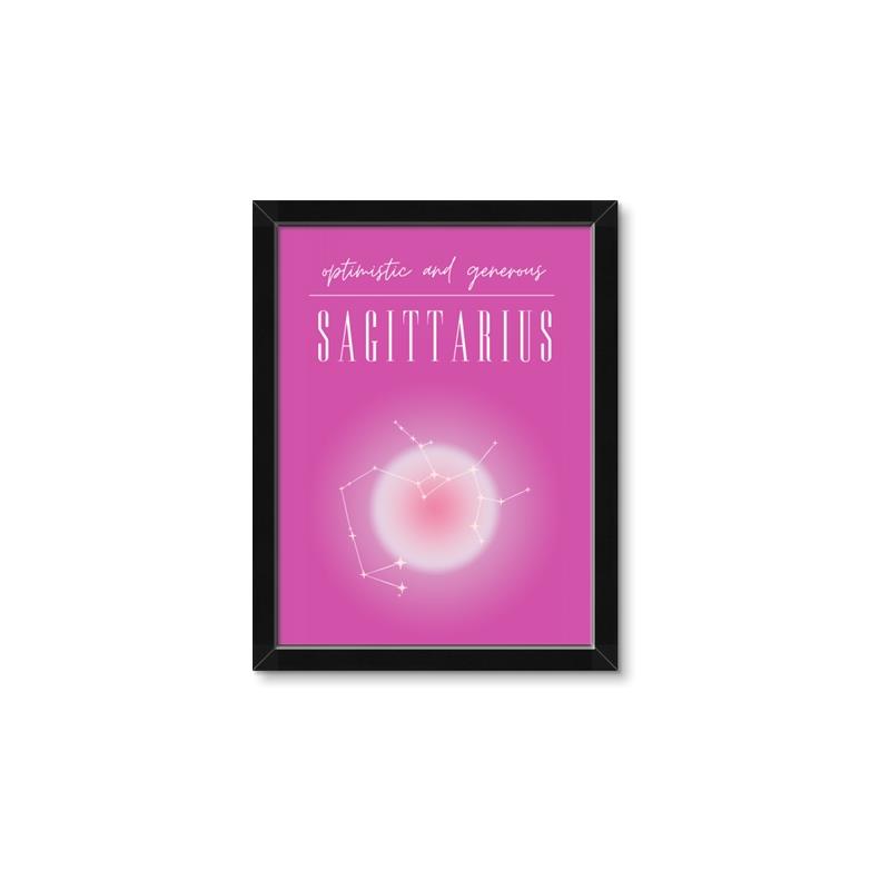 Picture of Sagittarius Zodiac Print Art _GroupedProduct_Rectangle_Portrait_Framed_Matted_