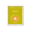 Picture of Gemini Zodiac Print Art _GroupedProduct_Rectangle_Portrait_Framed_Matted_