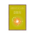 Picture of Gemini Zodiac Print Art _GroupedProduct_Rectangle_Portrait_Framed_Matted_
