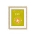 Picture of Gemini Zodiac Print Art _GroupedProduct_Rectangle_Portrait_Framed_Matted_