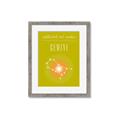 Picture of Gemini Zodiac Print Art _GroupedProduct_Rectangle_Portrait_Framed_Matted_