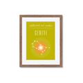 Picture of Gemini Zodiac Print Art _GroupedProduct_Rectangle_Portrait_Framed_Matted_