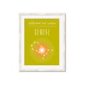 Picture of Gemini Zodiac Print Art _GroupedProduct_Rectangle_Portrait_Framed_Matted_