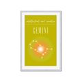 Picture of Gemini Zodiac Print Art _GroupedProduct_Rectangle_Portrait_Framed_Matted_