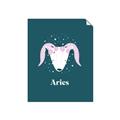 Picture of Kids Aries Zodiac _GroupedProduct_Rectangle_Portrait_Unframed_Print_Only_