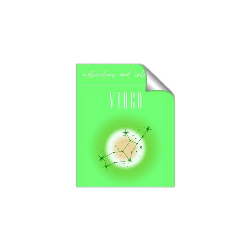 Picture of Virgo Zodiac Print Art _GroupedProduct_Rectangle_Portrait_Unframed_Print_Only_