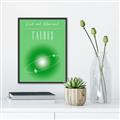 Picture of Taurus Zodiac Print Art _GroupedProduct_Rectangle_Portrait_Canvas_Framed_