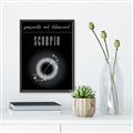 Picture of Scorpio Zodiac Print Art _GroupedProduct_Rectangle_Portrait_Canvas_Framed_