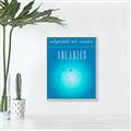Picture of Aquarius Zodiac Print Art _GroupedProduct_Rectangle_Portrait_Canvas_Framed_