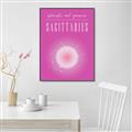 Picture of Sagittarius Zodiac Print Art _GroupedProduct_Rectangle_Portrait_Canvas_Framed_