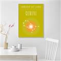 Picture of Gemini Zodiac Print Art _GroupedProduct_Rectangle_Portrait_Canvas_Framed_
