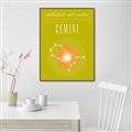 Picture of Gemini Zodiac Print Art _GroupedProduct_Rectangle_Portrait_Canvas_Framed_