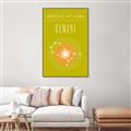 Picture of Gemini Zodiac Print Art _GroupedProduct_Rectangle_Portrait_Canvas_Framed_