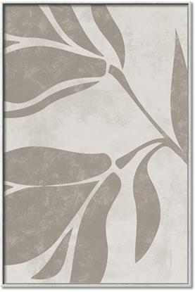 Picture of Floral  Shapes in Beaver Brown II