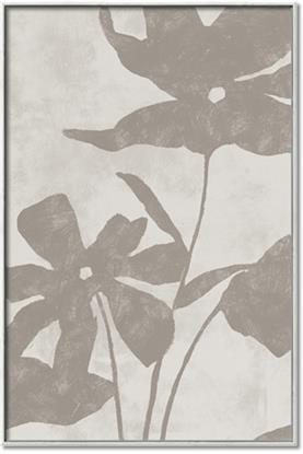 Picture of Floral  Shapes in Beaver Brown III