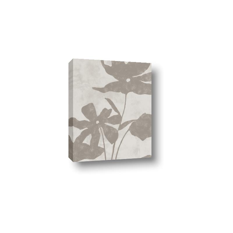 Picture of Floral  Shapes in Beaver Brown III _GroupedProduct_Rectangle_Portrait_Canvas_