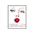 Picture of Kiss Me _GroupedProduct_Rectangle_Portrait_Canvas_Framed_