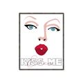Picture of Kiss Me _GroupedProduct_Rectangle_Portrait_Canvas_Framed_