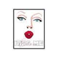 Picture of Kiss Me _GroupedProduct_Rectangle_Portrait_Canvas_Framed_