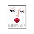 Picture of Kiss Me _GroupedProduct_Rectangle_Portrait_Canvas_Framed_