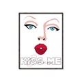 Picture of Kiss Me _GroupedProduct_Rectangle_Portrait_Canvas_Framed_