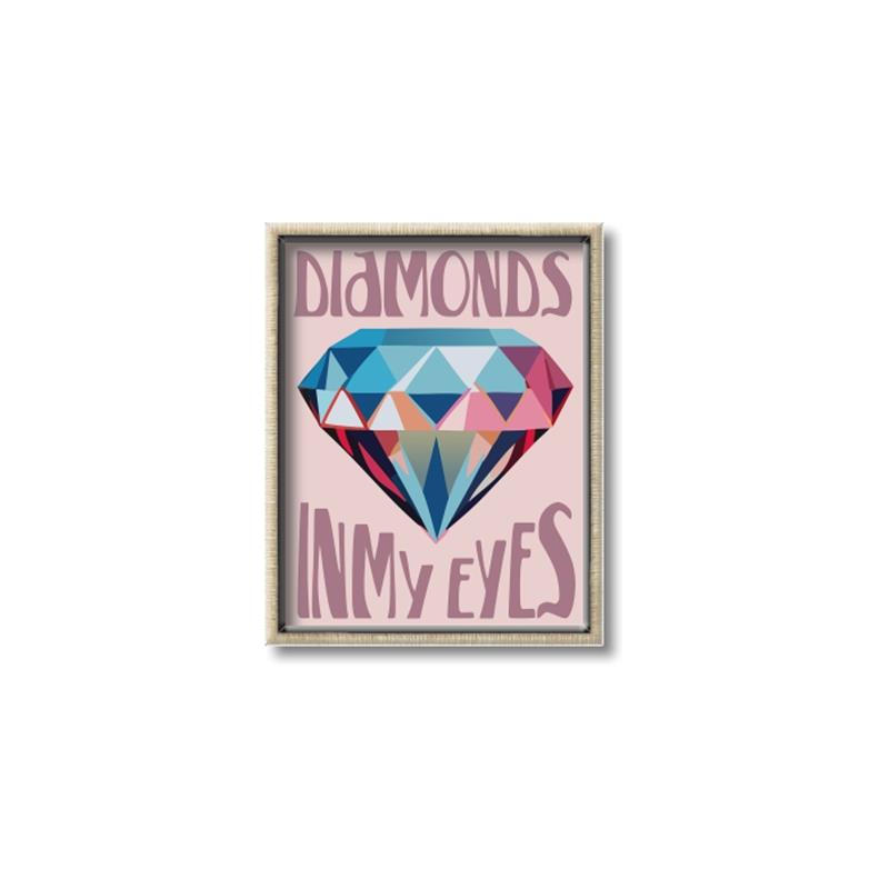 Picture of Diamond Eyes _GroupedProduct_Rectangle_Portrait_Canvas_Framed_