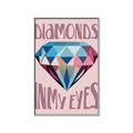 Picture of Diamond Eyes _GroupedProduct_Rectangle_Portrait_Canvas_Framed_