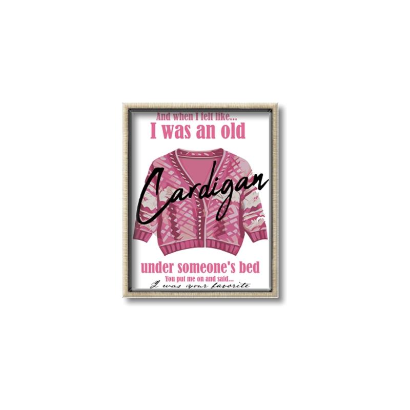 Picture of Vasilisa's Pink Cardigan _GroupedProduct_Rectangle_Portrait_Canvas_Framed_