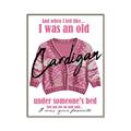 Picture of Vasilisa's Pink Cardigan _GroupedProduct_Rectangle_Portrait_Canvas_Framed_