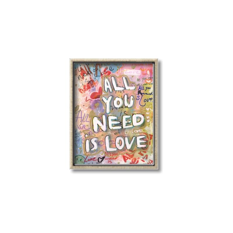 Picture of Love Graffiti I _GroupedProduct_Rectangle_Portrait_Canvas_Framed_