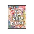 Picture of Love Graffiti I _GroupedProduct_Rectangle_Portrait_Canvas_Framed_
