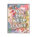 Picture of Love Graffiti I _GroupedProduct_Rectangle_Portrait_Canvas_Framed_