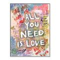 Picture of Love Graffiti I _GroupedProduct_Rectangle_Portrait_Canvas_Framed_