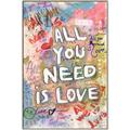 Picture of Love Graffiti I _GroupedProduct_Rectangle_Portrait_Canvas_Framed_